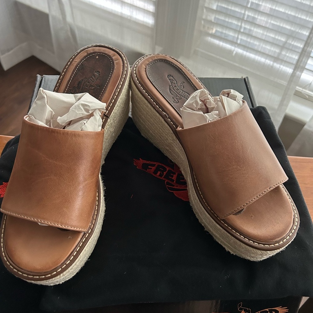 Freebird Miami REAL Leather Wedge Sandals